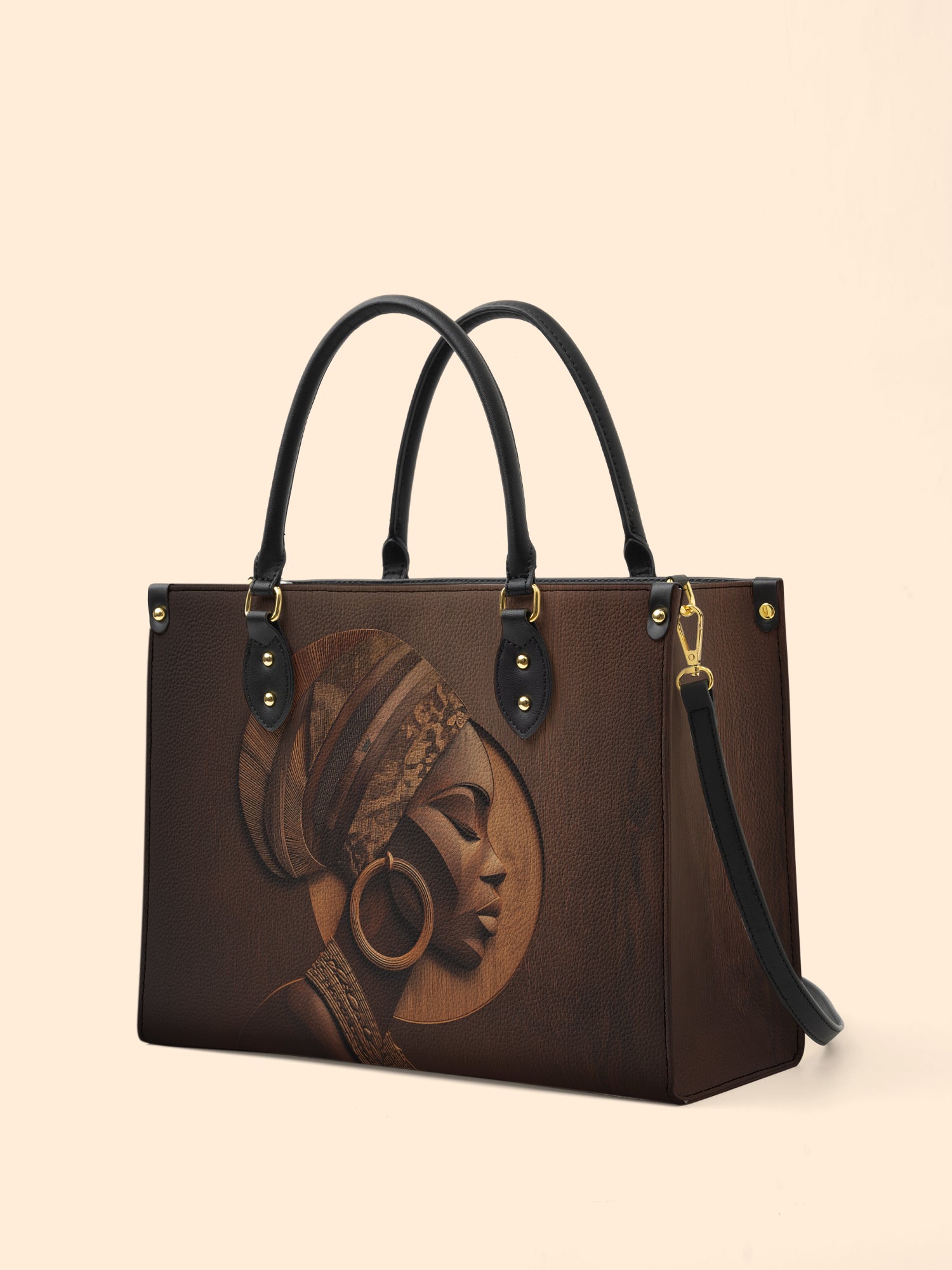 Afrique Oak Premium Leather Handbag QR0XD128