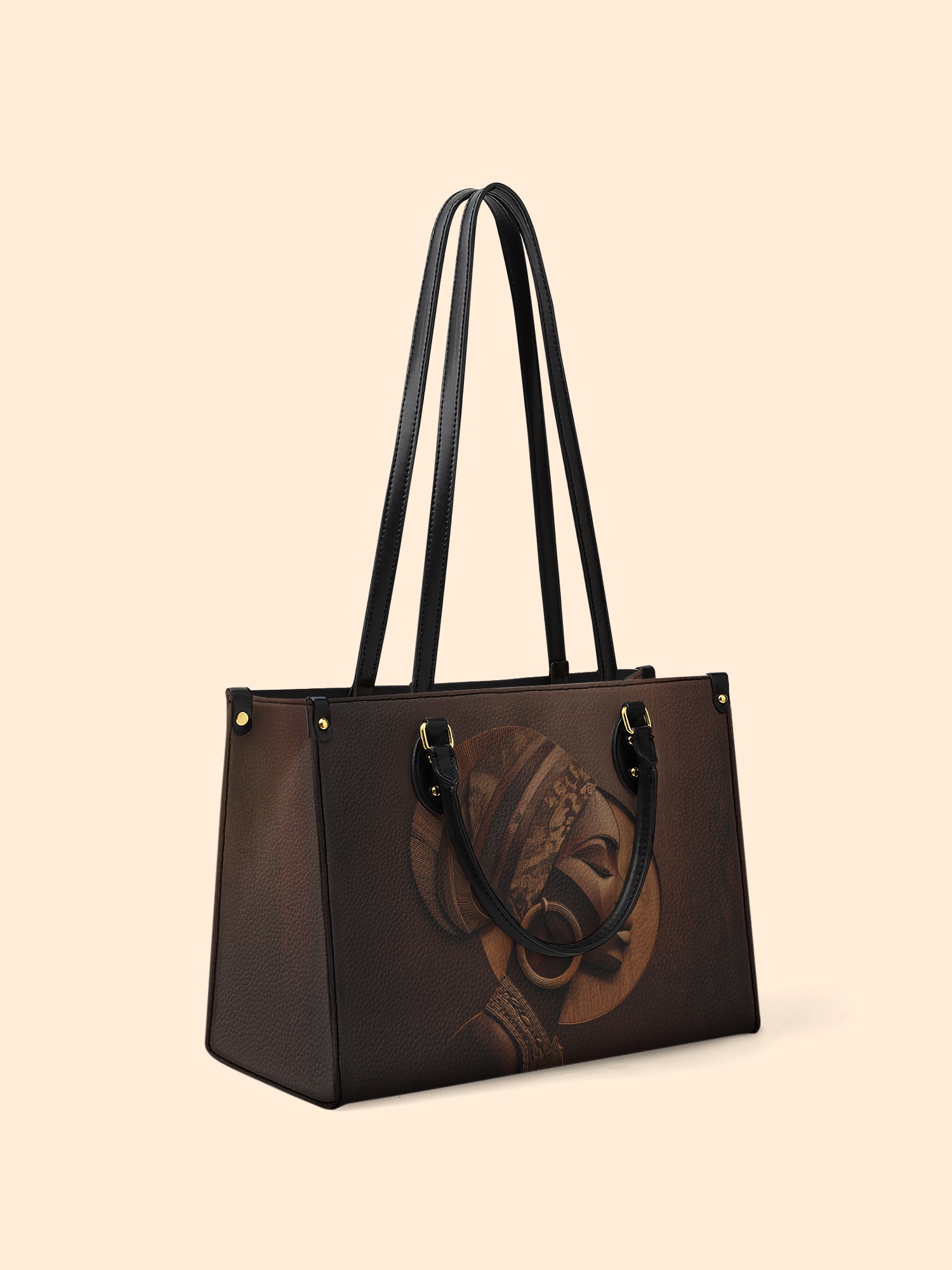 Afrique Oak Premium Leather Handbag QR0XD128