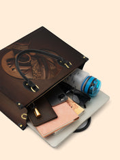 Afrique Oak Premium Leather Handbag QR0XD128