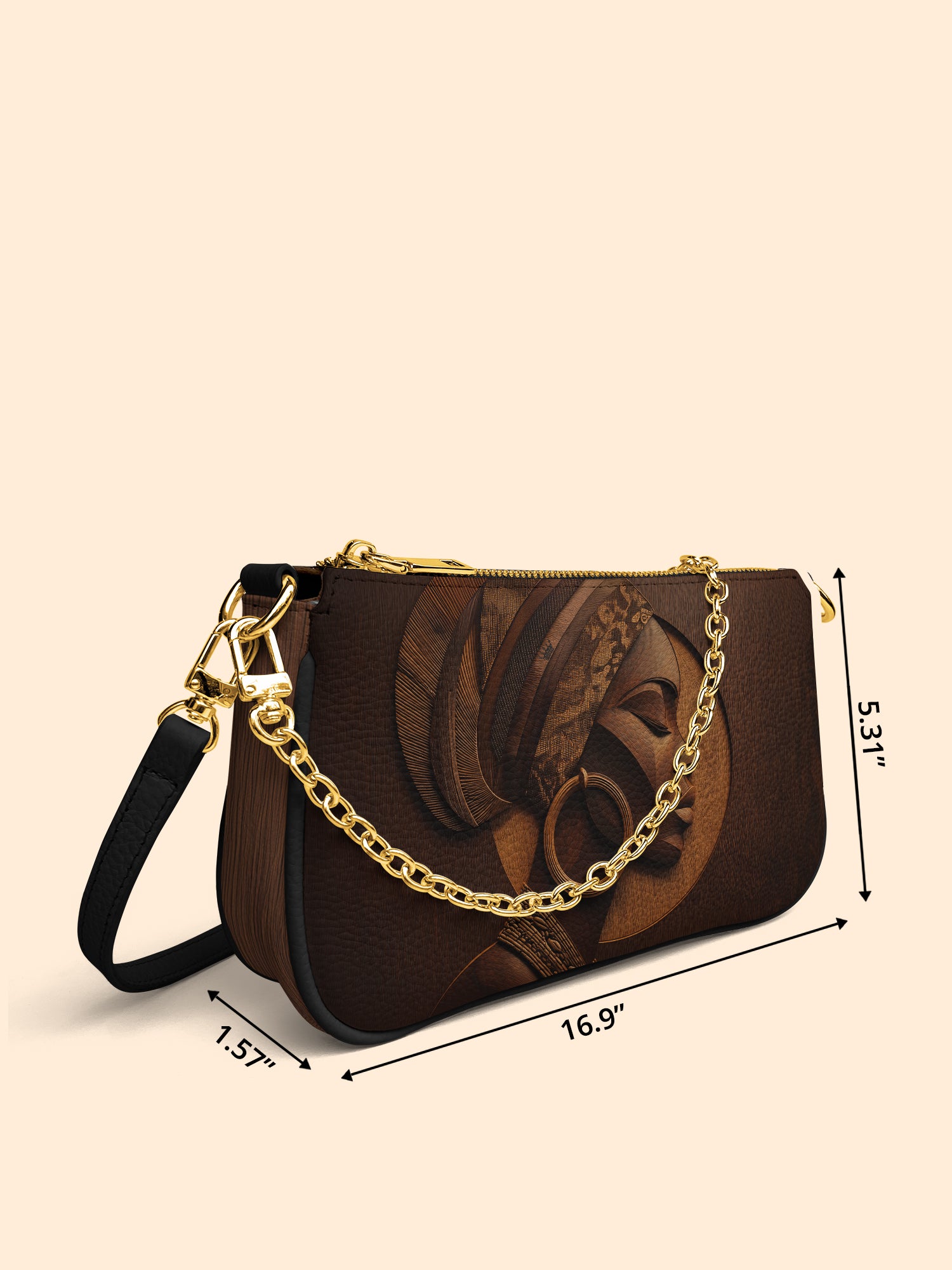 Afrique Oak Classic Zip Pochette QR0XD133