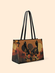 Three African Queens Premium Leather Handbag QR0HH024