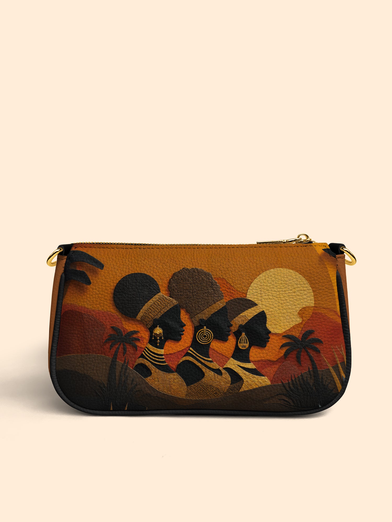 Three African Queens Classic Zip Pochette QR0HH029