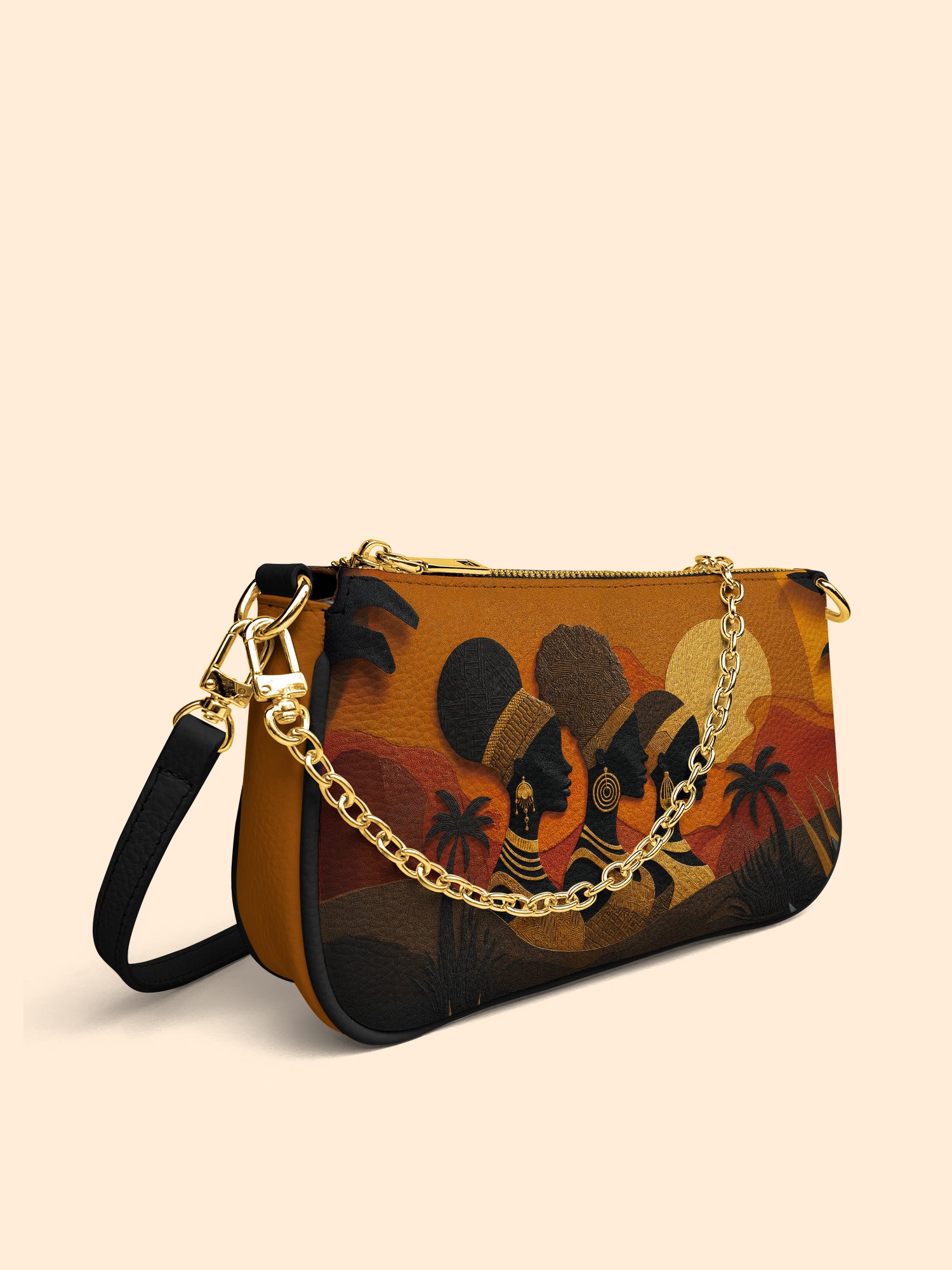 Three African Queens Classic Zip Pochette QR0HH029