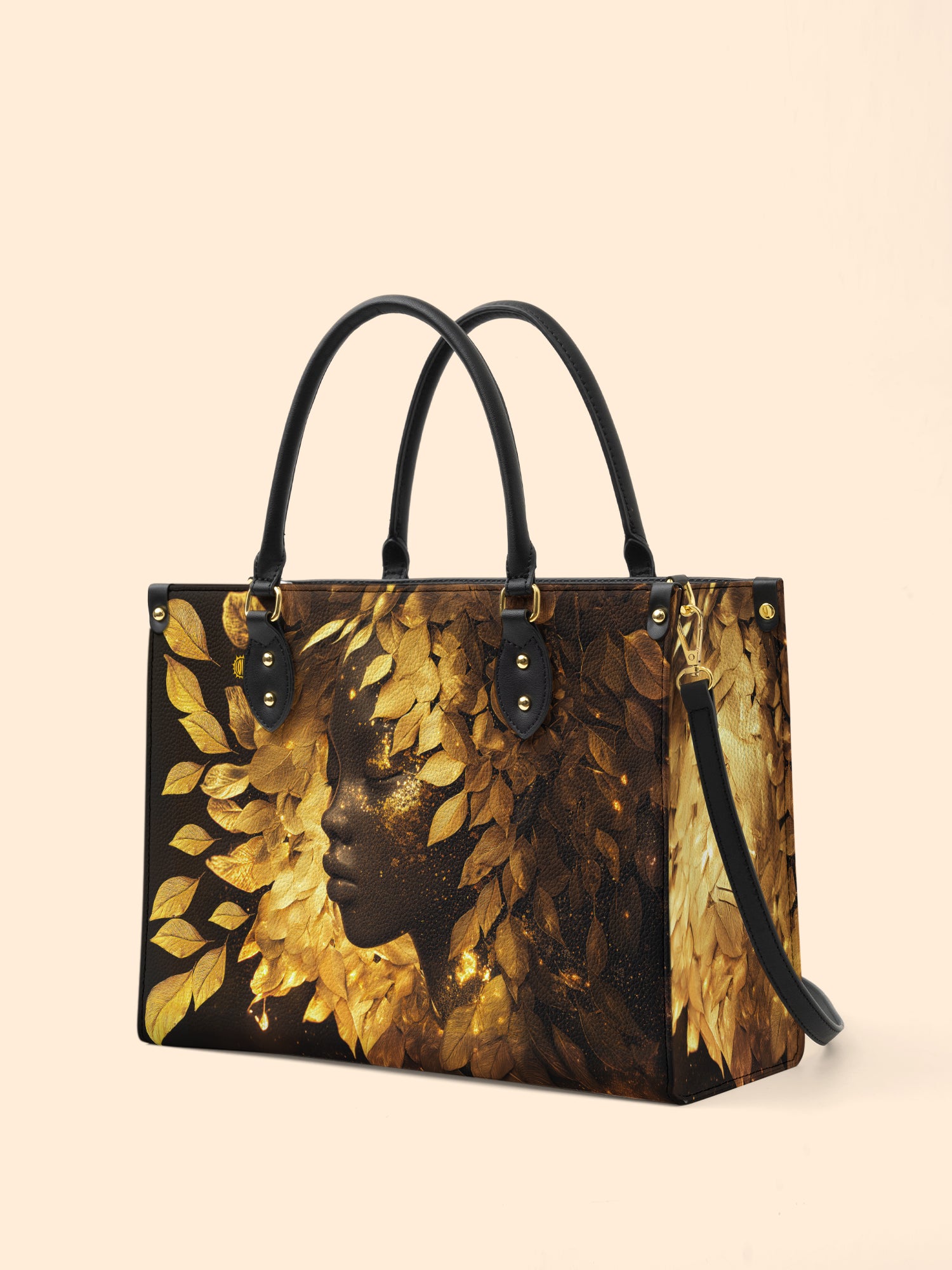 Leaves Woman Premium Leather Handbag QR0XD233