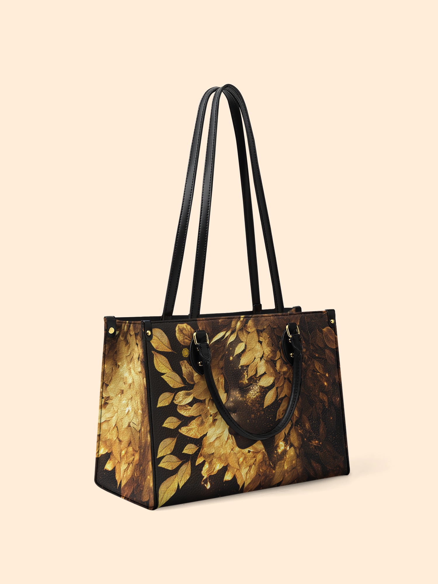 Leaves Woman Premium Leather Handbag QR0XD233