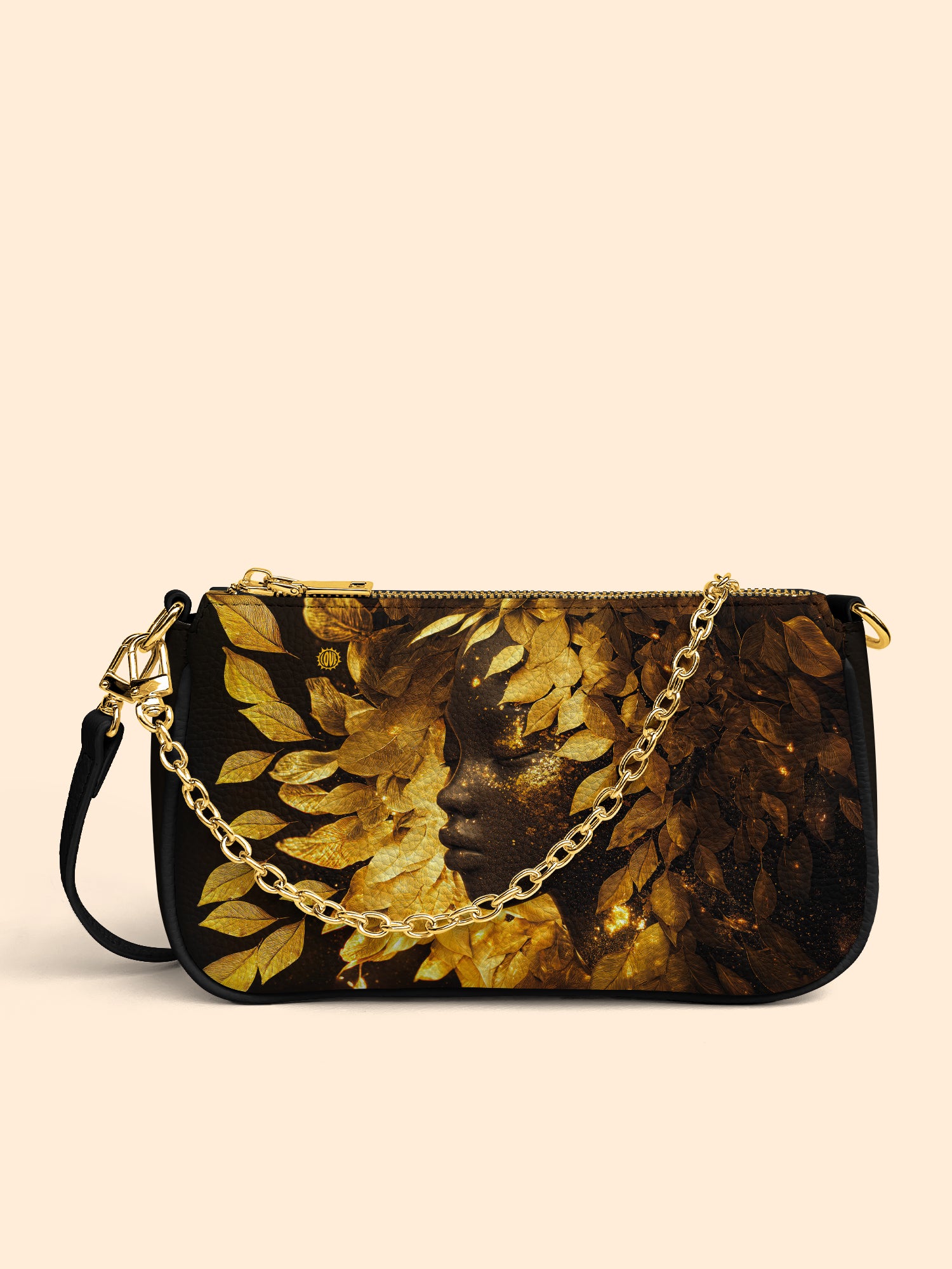 Leaves Woman Classic Zip Pochette QR0XD232
