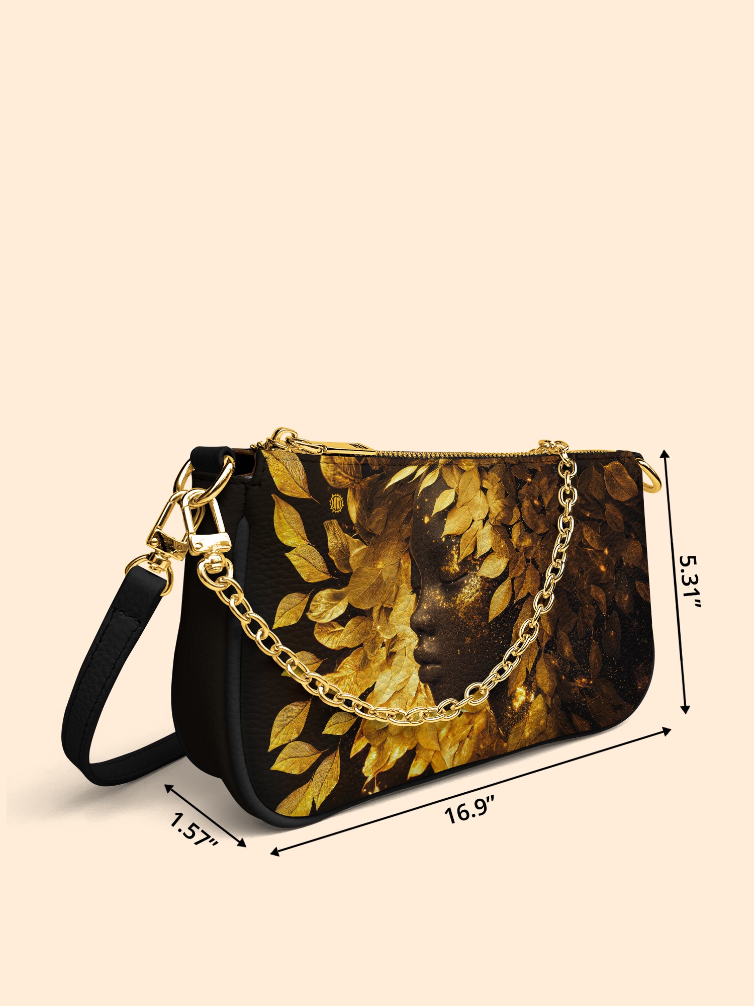 Leaves Woman Classic Zip Pochette QR0XD232