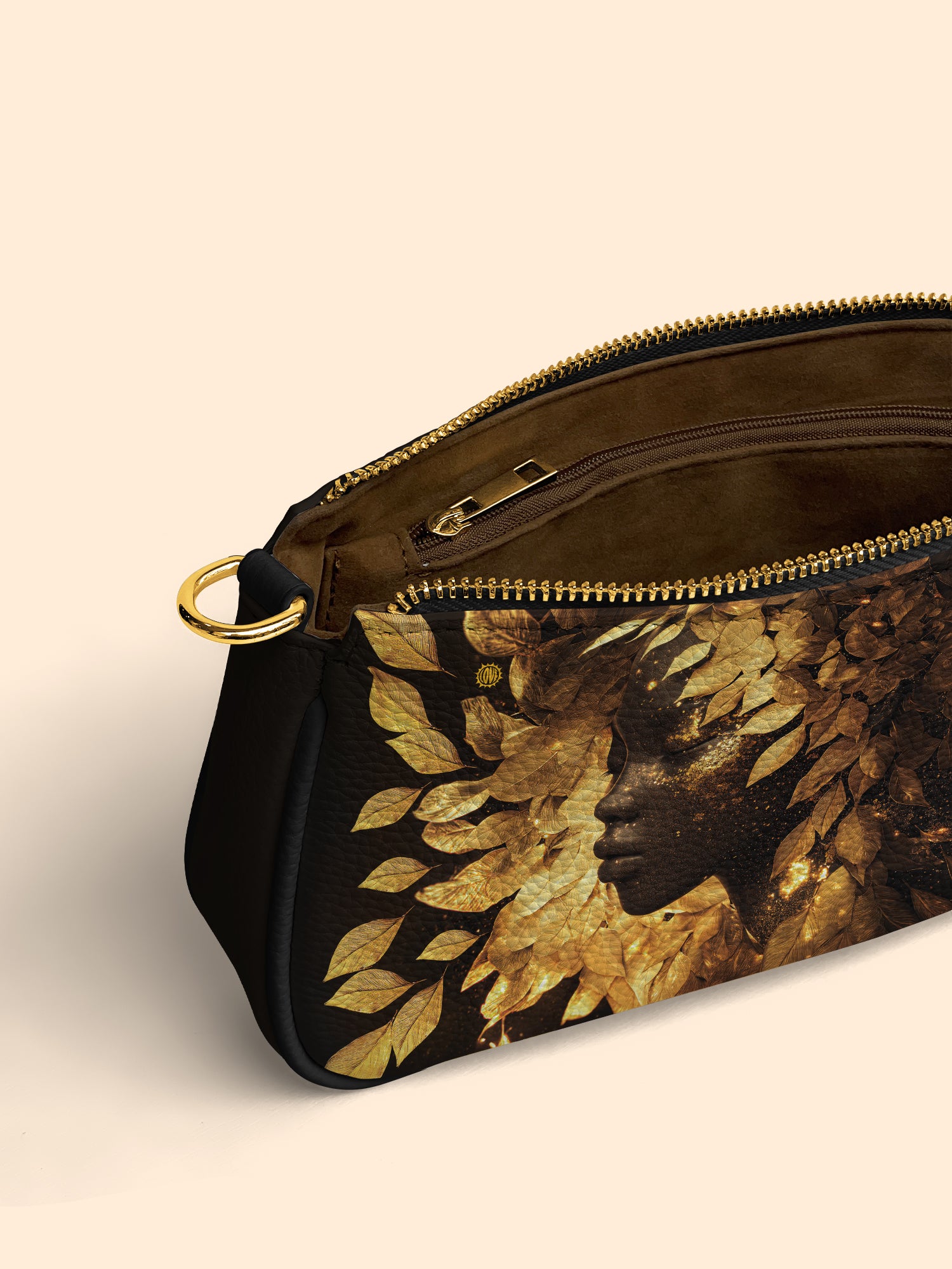 Leaves Woman Classic Zip Pochette QR0XD232