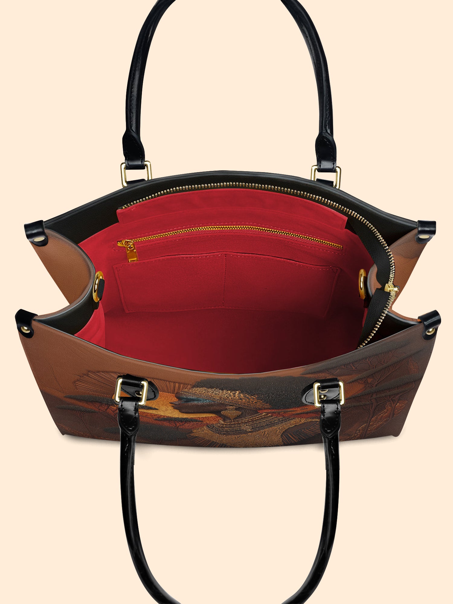 Roots and Rhythm Premium Leather Handbag QR0TD119