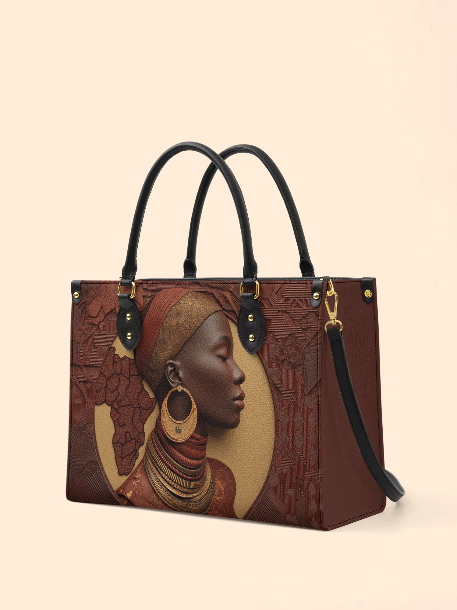 Afri Soul Premium Leather Handbag QR0TD149