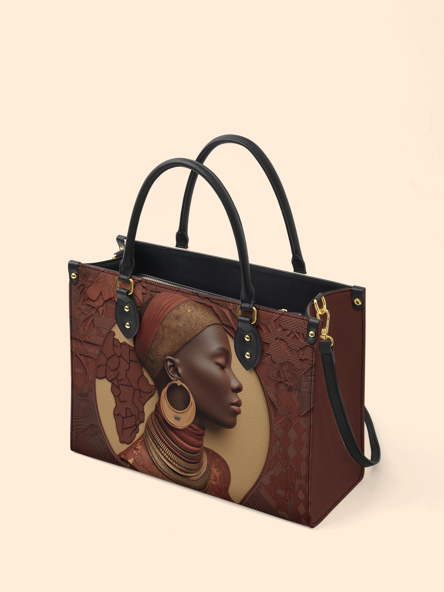 Afri Soul Premium Leather Handbag QR0TD149