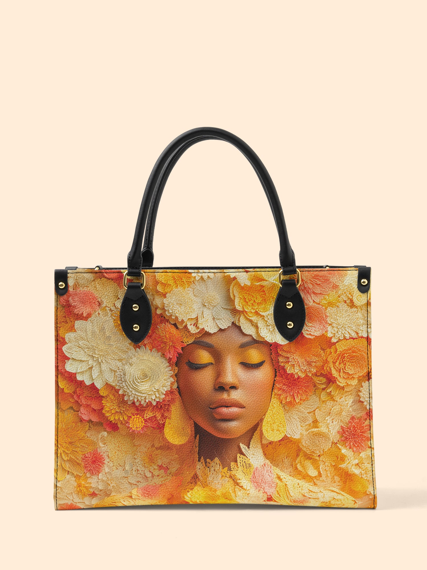 Petal Reverie Premium Leather Handbag QR0TV074