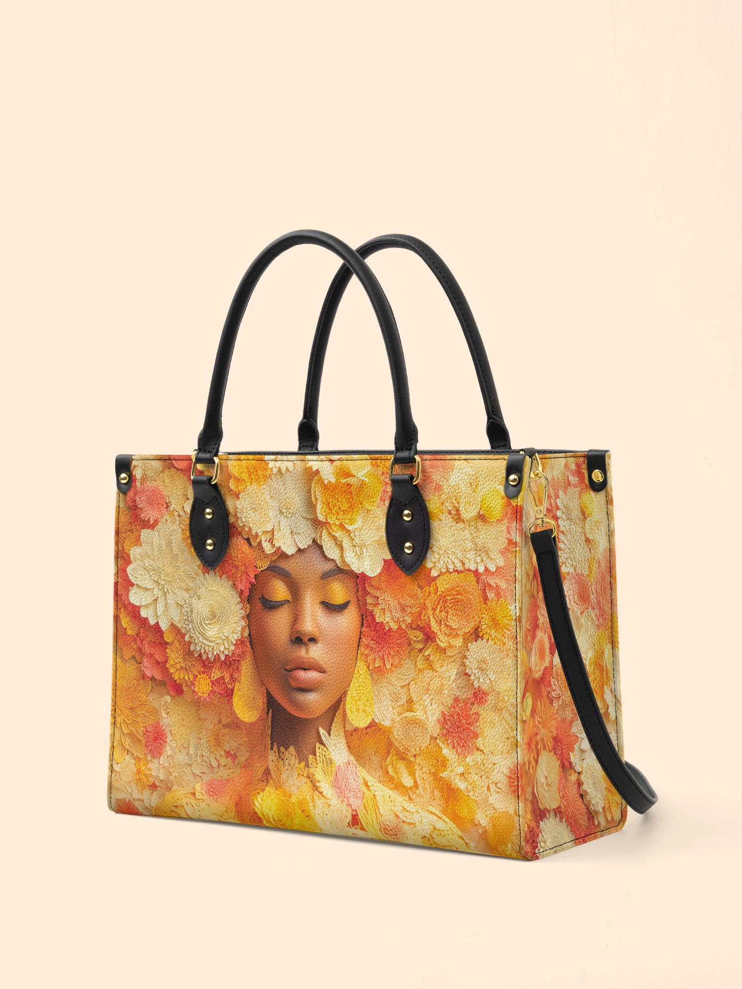 Petal Reverie Premium Leather Handbag QR0TV074