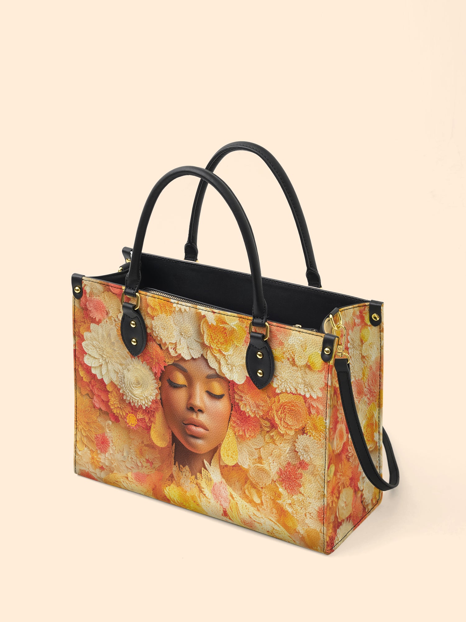 Petal Reverie Premium Leather Handbag QR0TV074