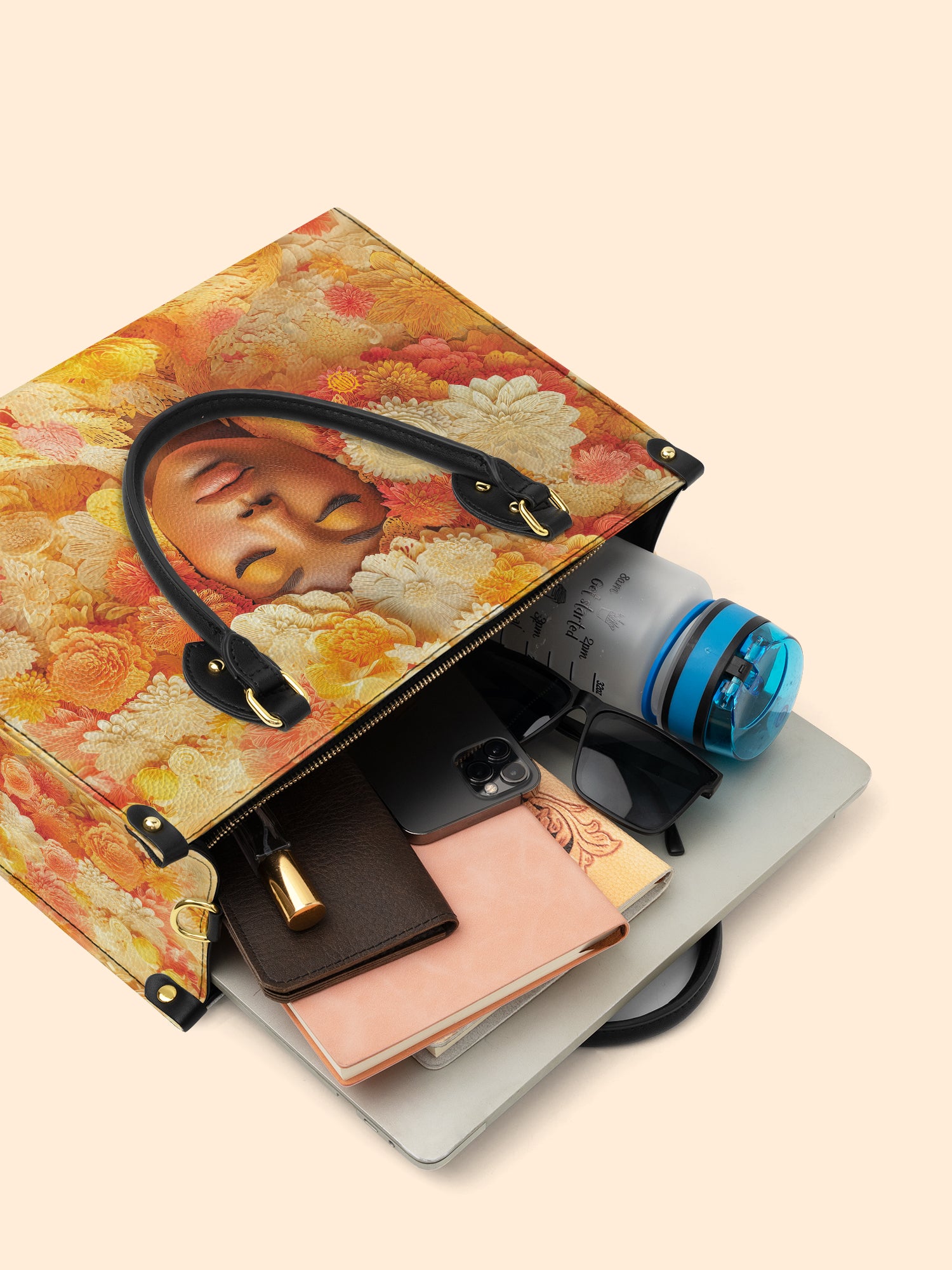 Petal Reverie Premium Leather Handbag QR0TV074