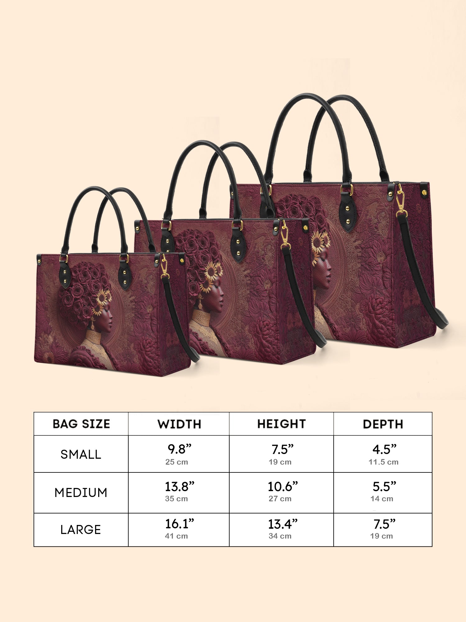 Wild Bloom Premium Leather Handbag QR0XD267