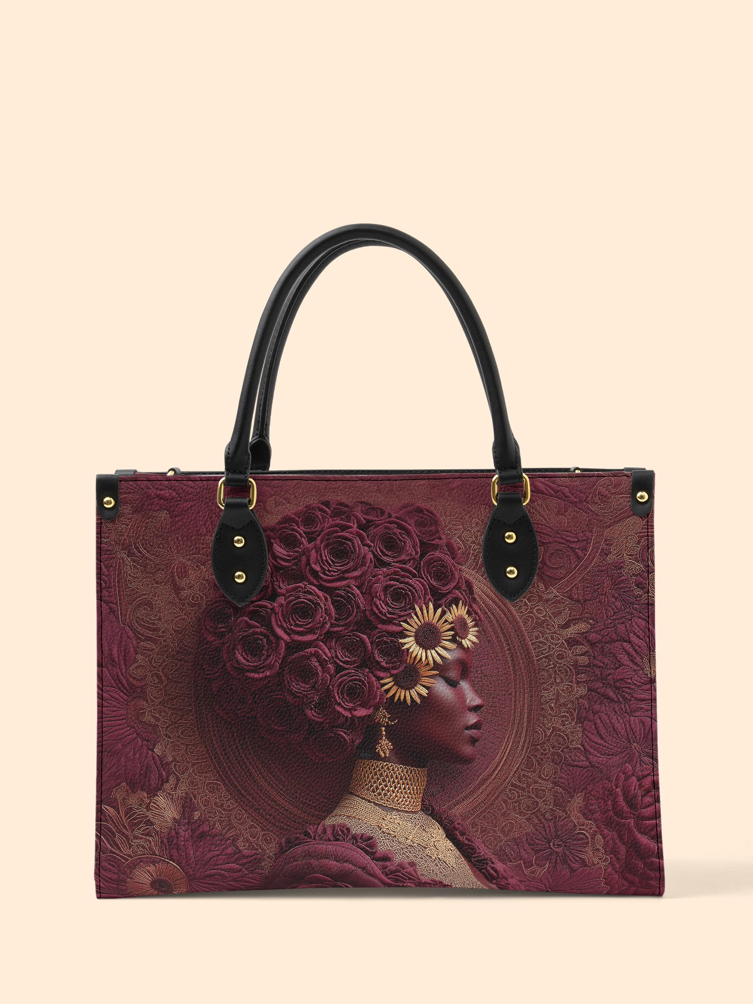 Wild Bloom Premium Leather Handbag QR0XD267