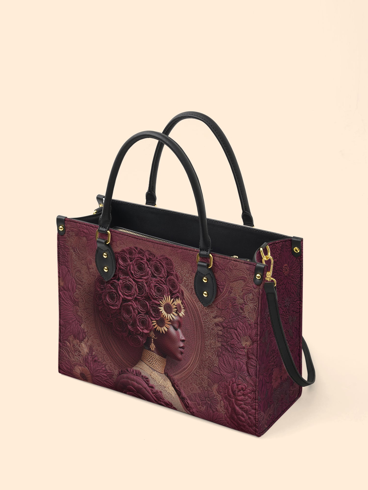 Wild Bloom Premium Leather Handbag QR0XD267