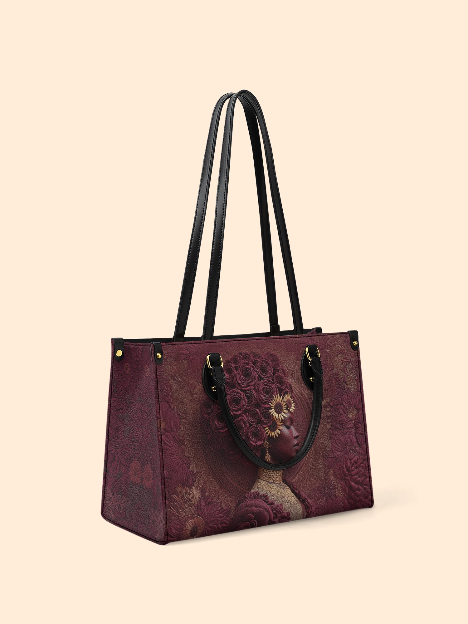 Wild Bloom Premium Leather Handbag QR0XD267