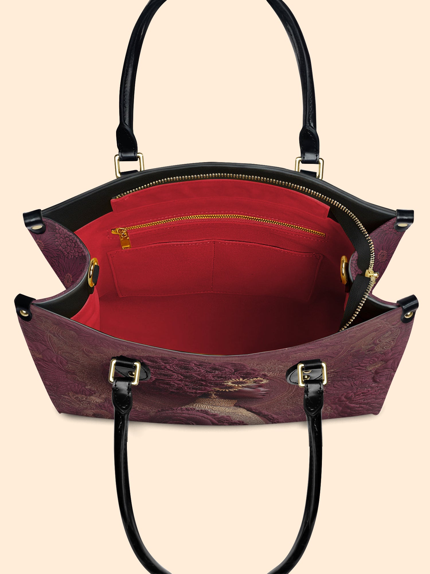 Wild Bloom Premium Leather Handbag QR0XD267