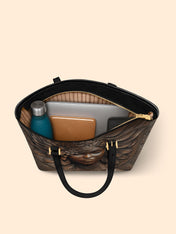 Ancestor Call Sleek Leather Tote QR0XD354