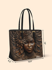Ancestor Call Sleek Leather Tote QR0XD354