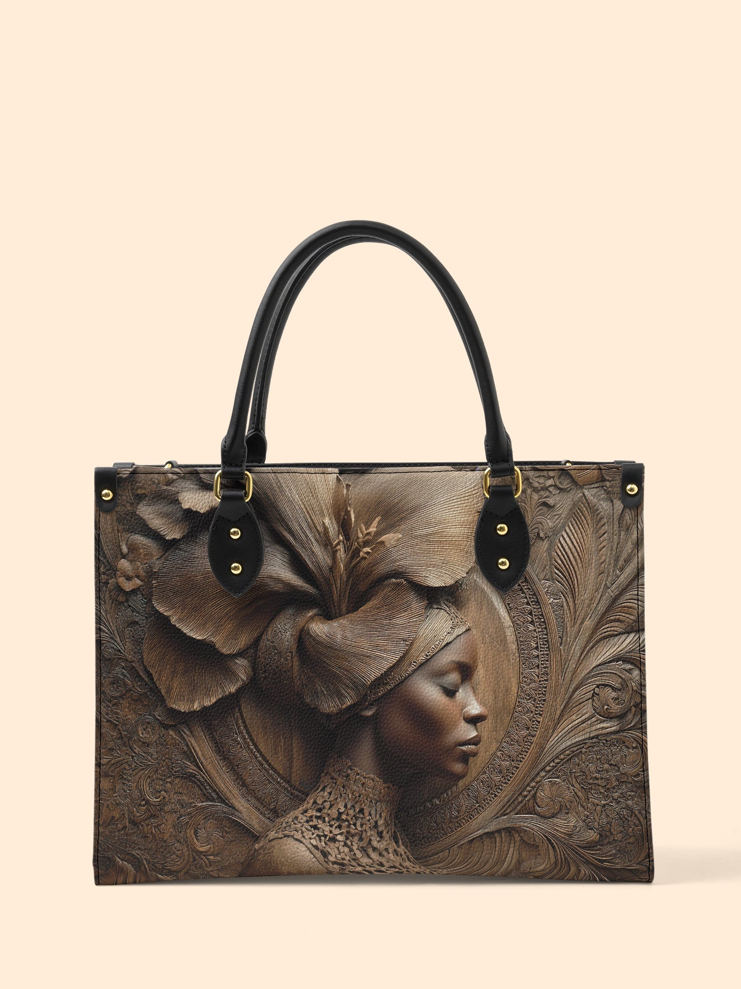 Floral Spirit Premium Leather Handbag QR0TV084