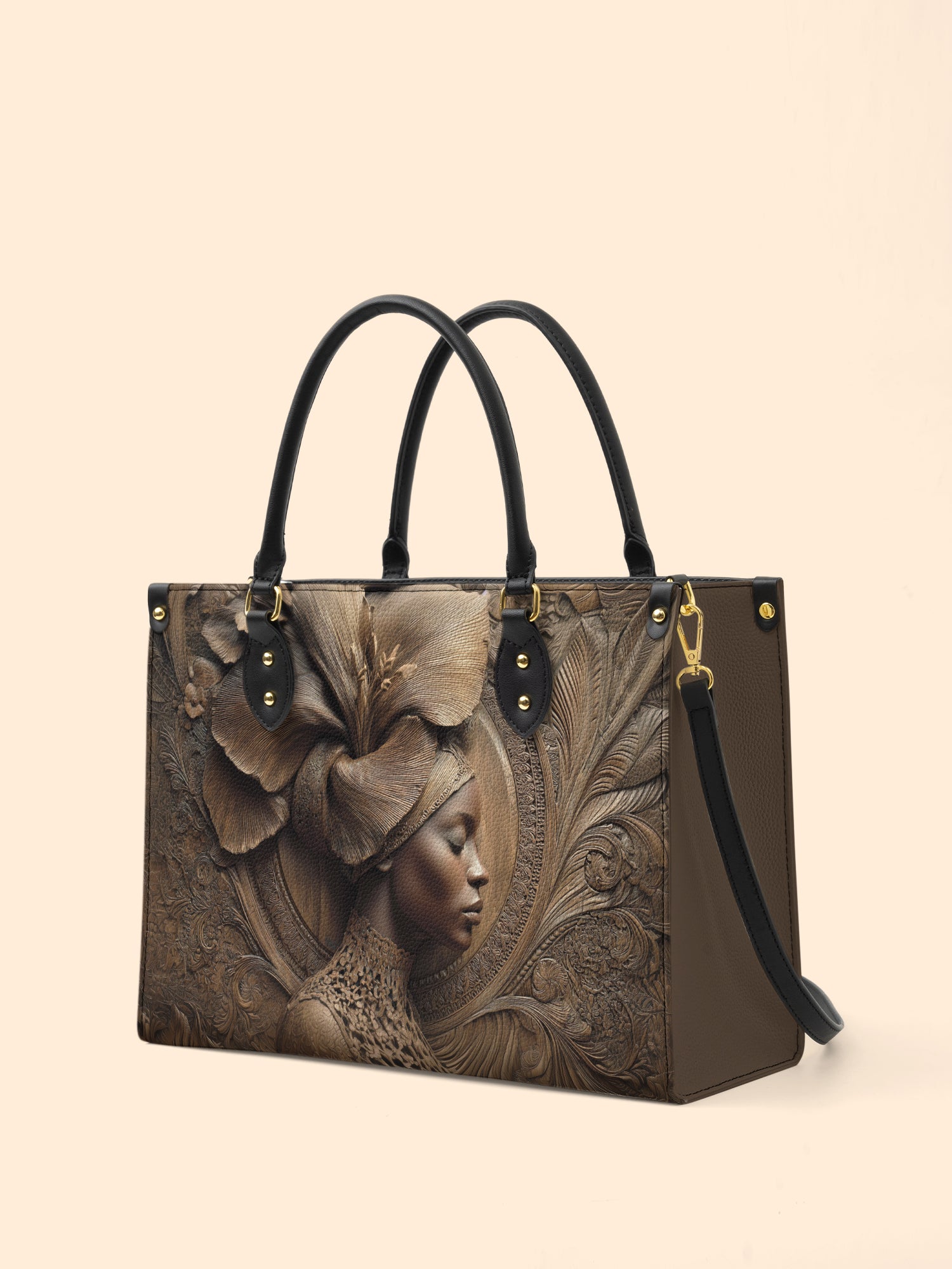 Floral Spirit Premium Leather Handbag QR0TV084