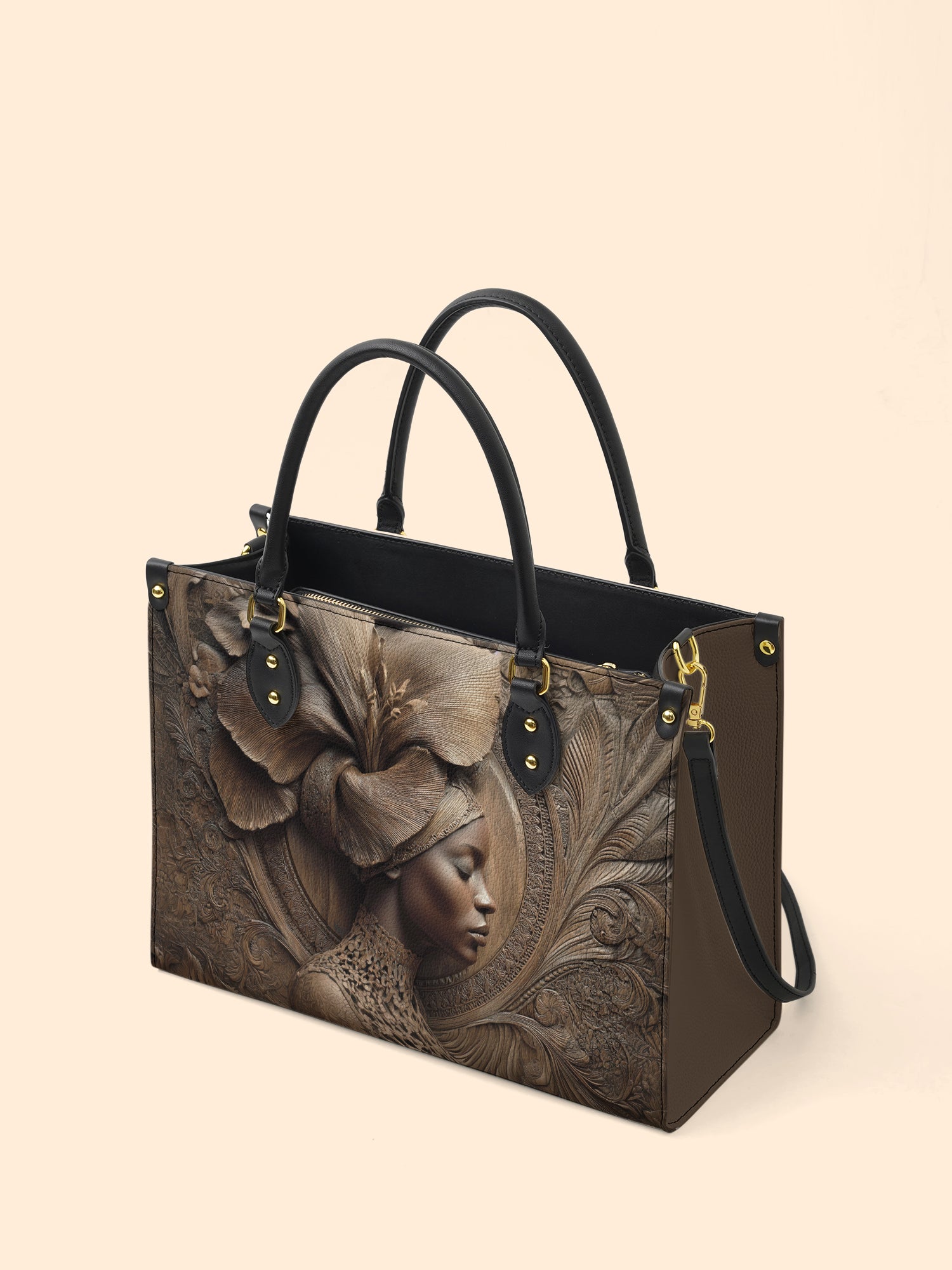 Floral Spirit Premium Leather Handbag QR0TV084