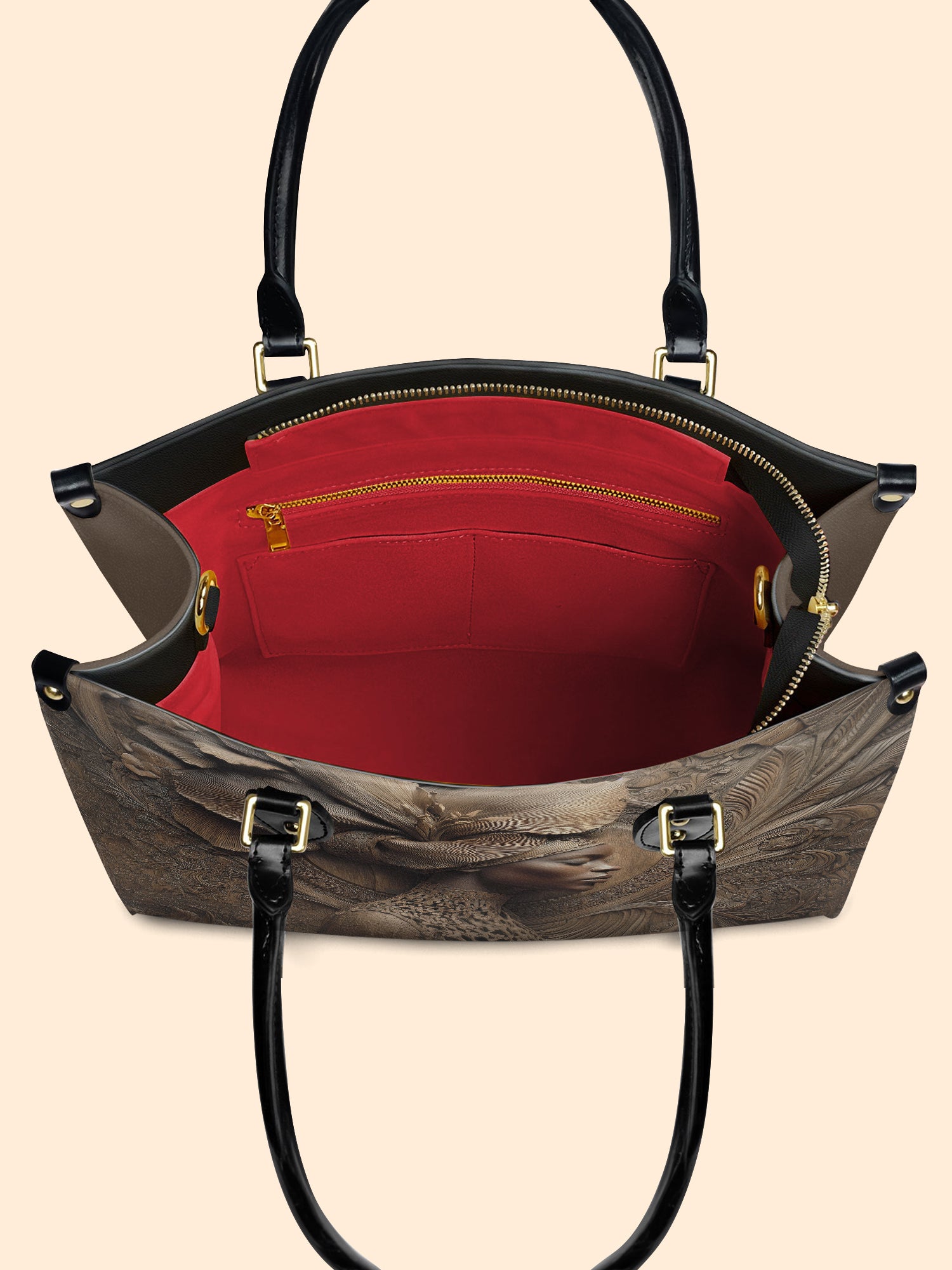 Floral Spirit Premium Leather Handbag QR0TV084