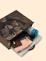 Whispering Bloom Premium Leather Handbag QR0TV083