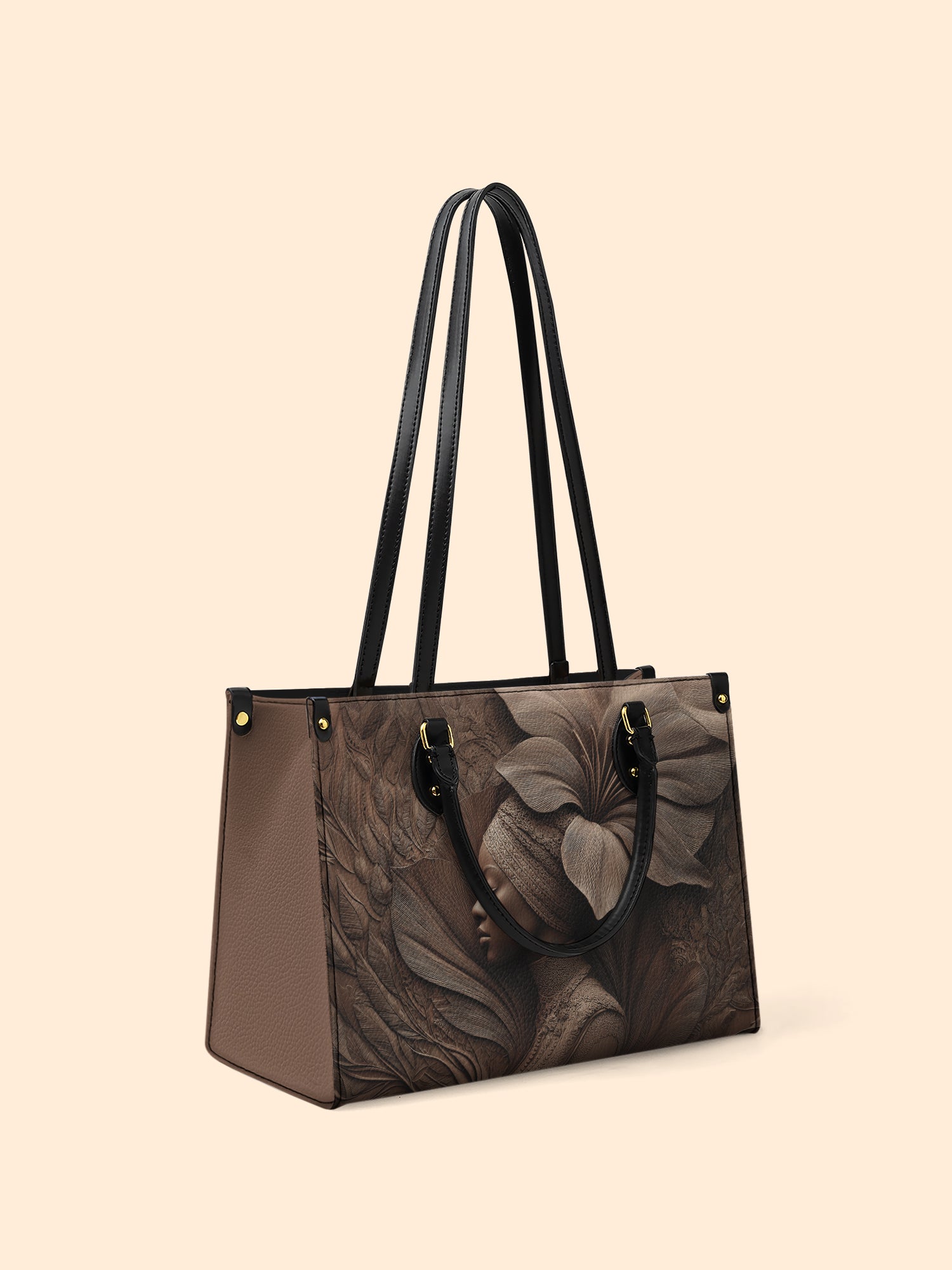 Whispering Bloom Premium Leather Handbag QR0TV083
