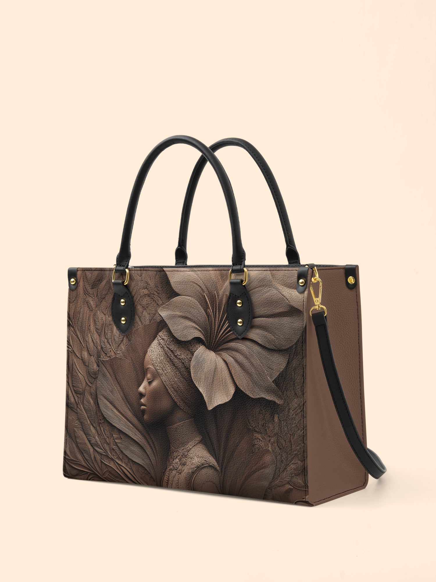 Whispering Bloom Premium Leather Handbag QR0TV083