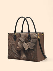 Whispering Bloom Premium Leather Handbag QR0TV083