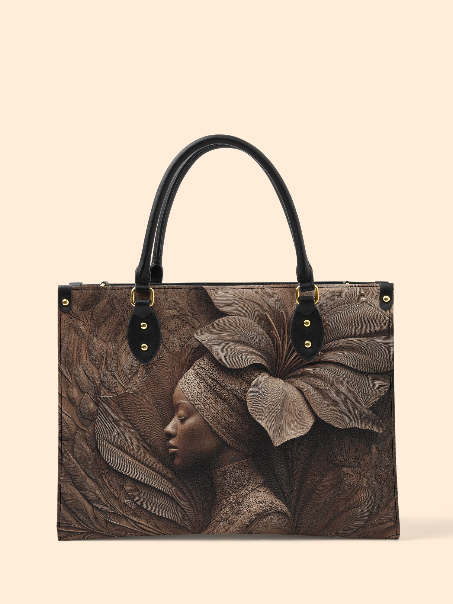 Whispering Bloom Premium Leather Handbag QR0TV083