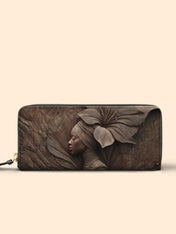 Whispering Bloom Slimline Zippy Wallet QR0TV092