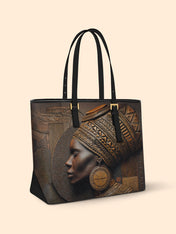 Bronze Serenity Sleek Leather Tote QR0TV150