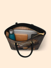 Bronze Serenity Sleek Leather Tote QR0TV150