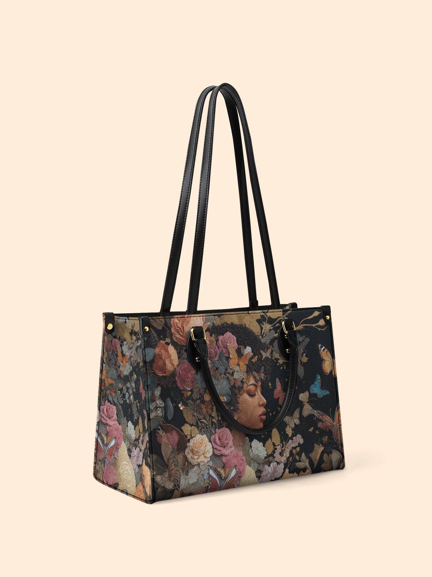 Butterfly Queen Premium Leather Handbag QR0HH110