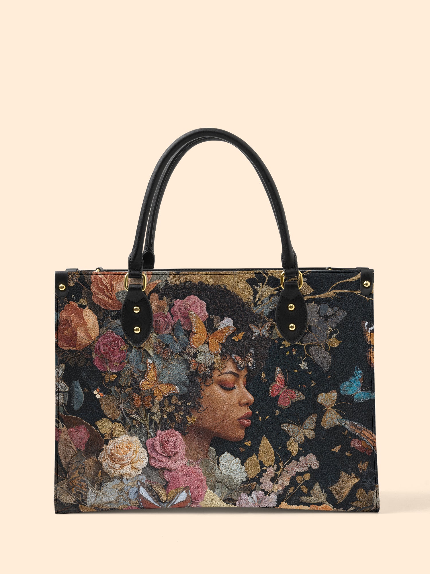 Butterfly Queen Premium Leather Handbag QR0HH110