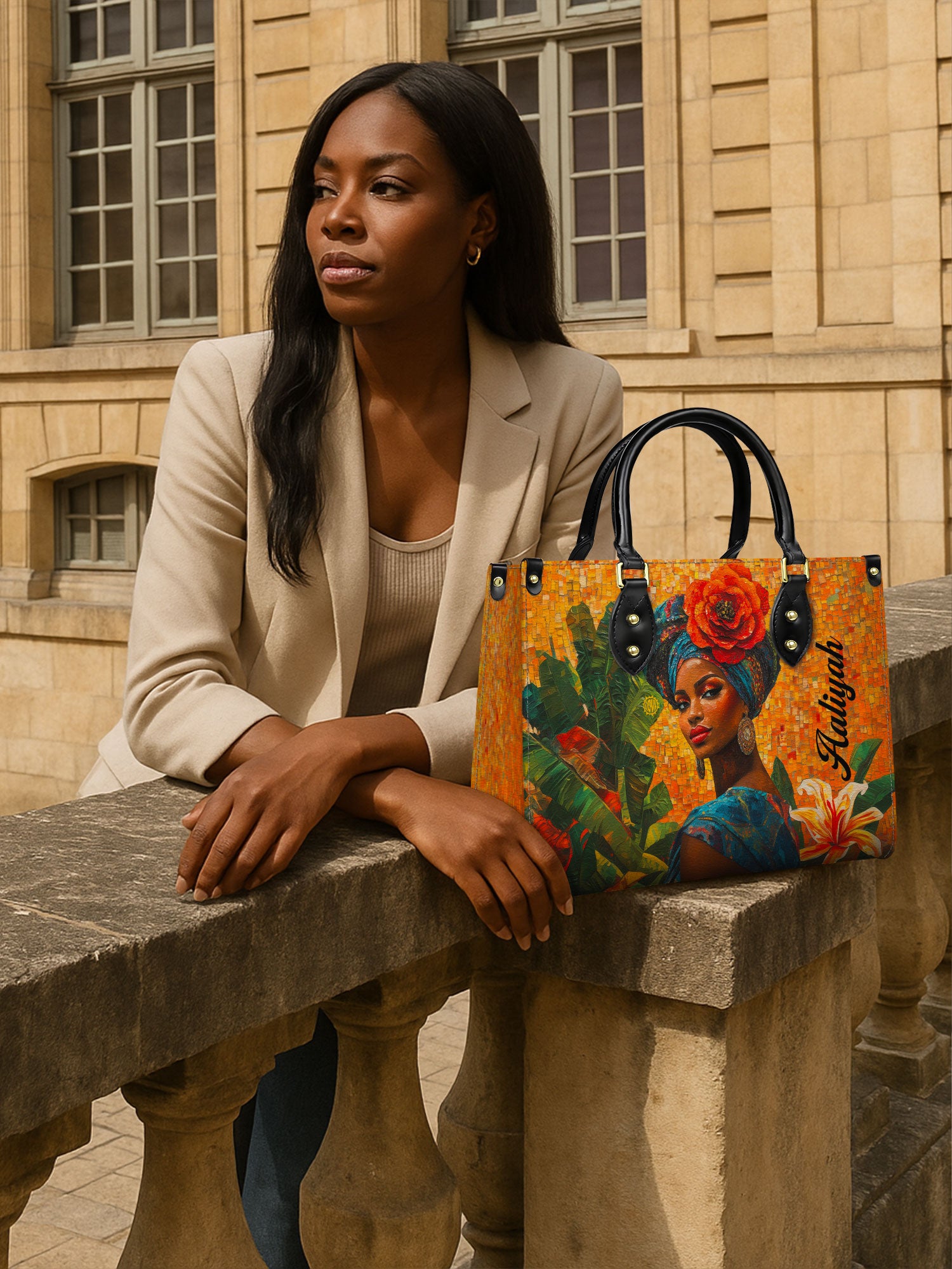 Essence of Beauty Premium Leather Handbag