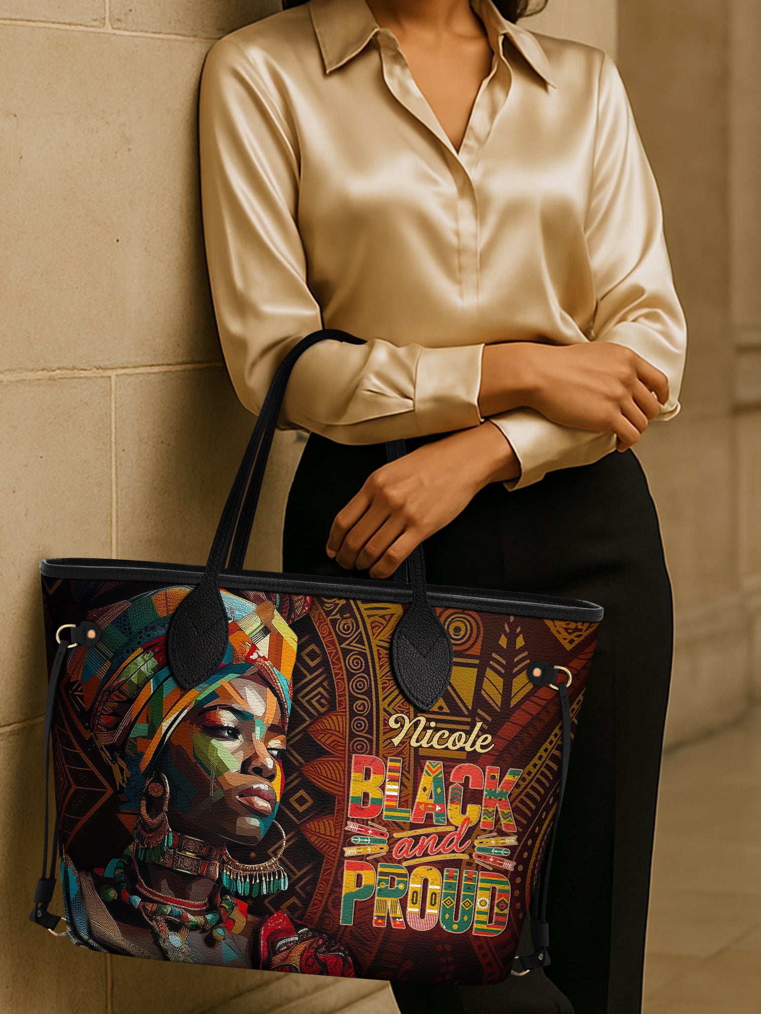 Black Proud Classic Shopper Tote