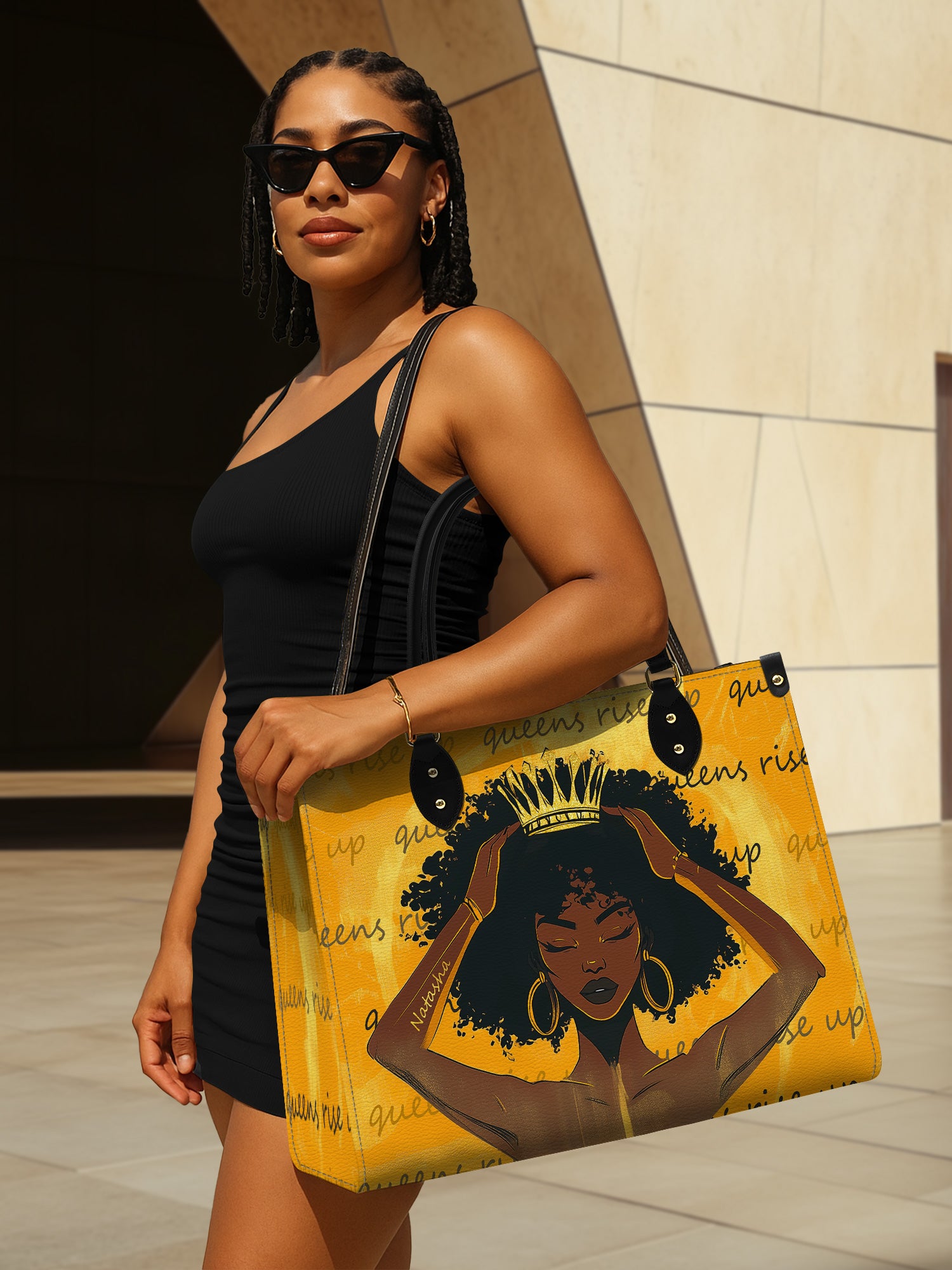 Crown of Resilience Premium Leather Handbag