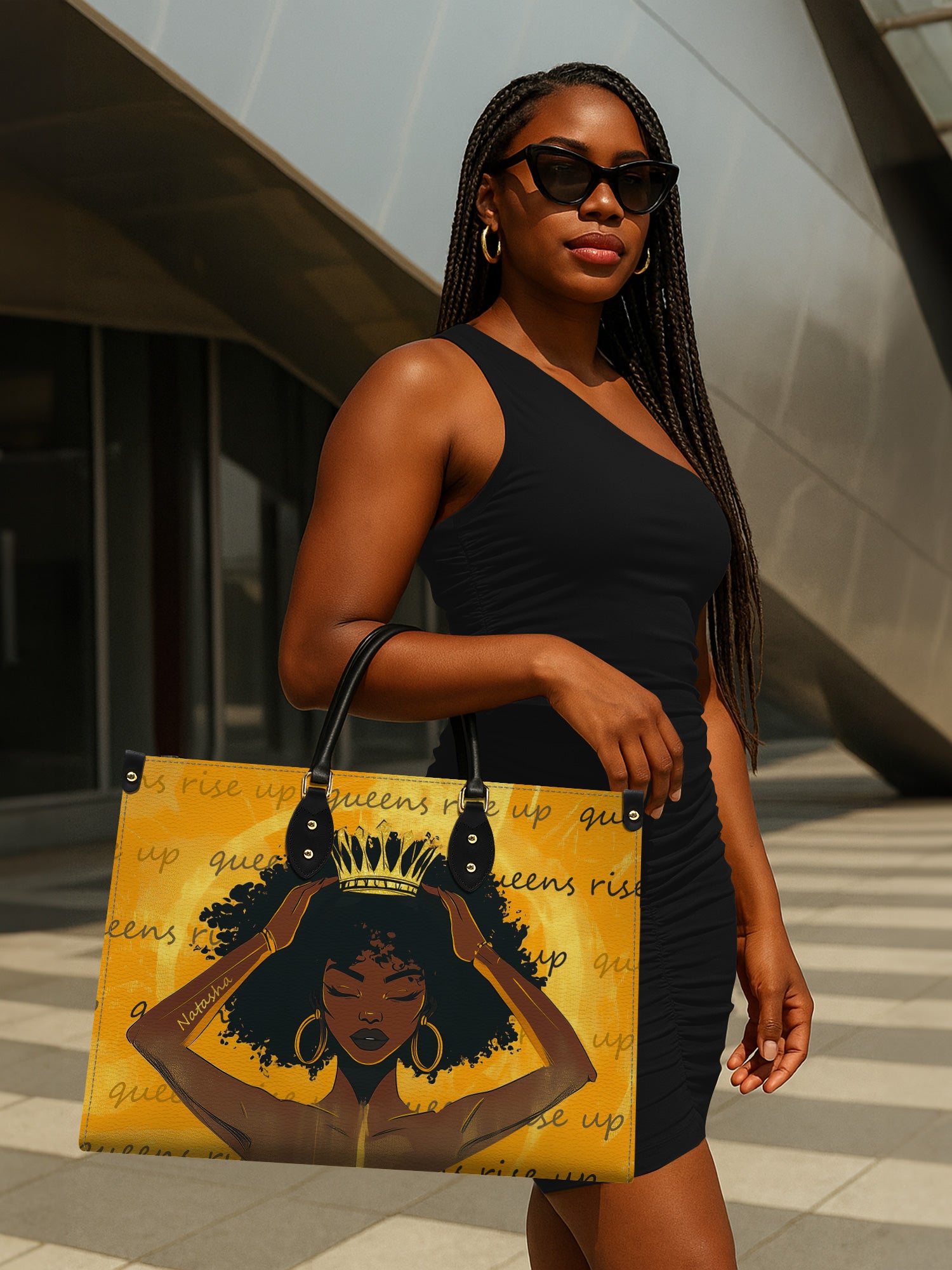 Crown of Resilience Premium Leather Handbag