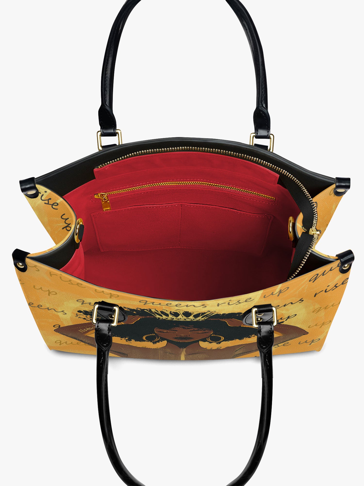 Crown of Resilience Premium Leather Handbag