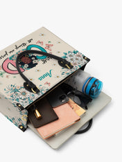 Flower Crown Serenity Premium Leather Handbag