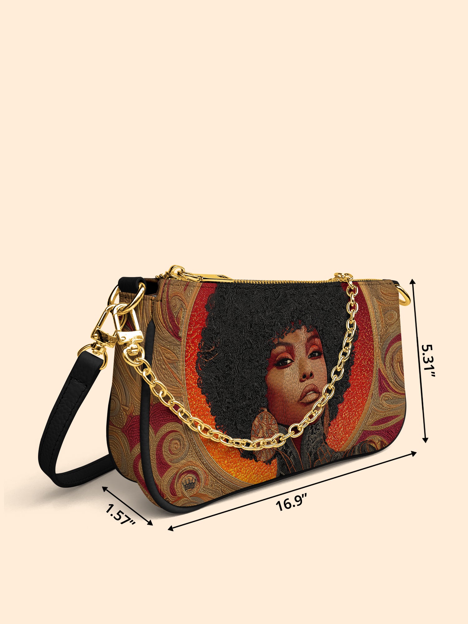 Melanin Muse Classic Zip Pochette QR0XD226