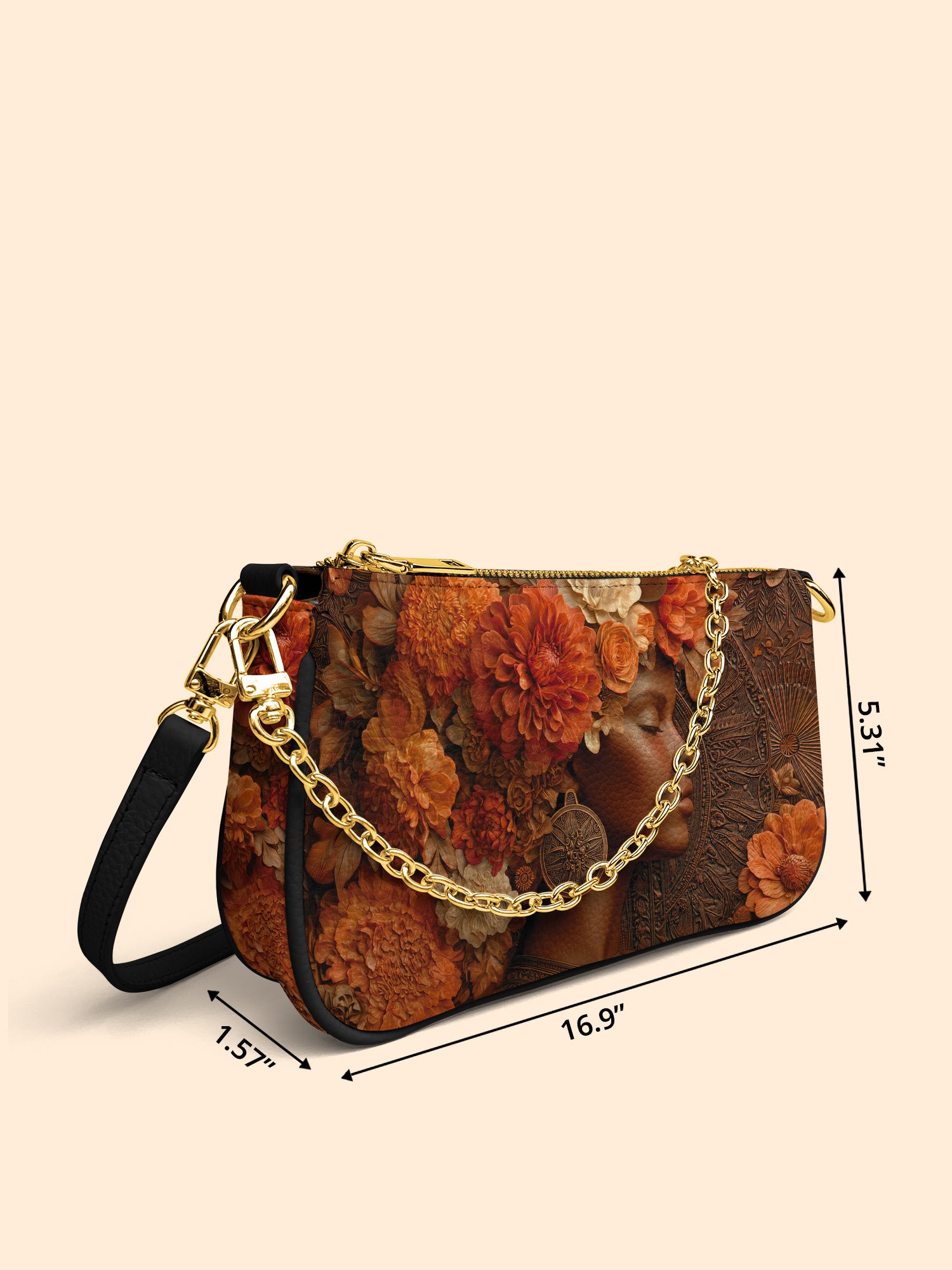 Petal Crown Classic Zip Pochette QR0TV048