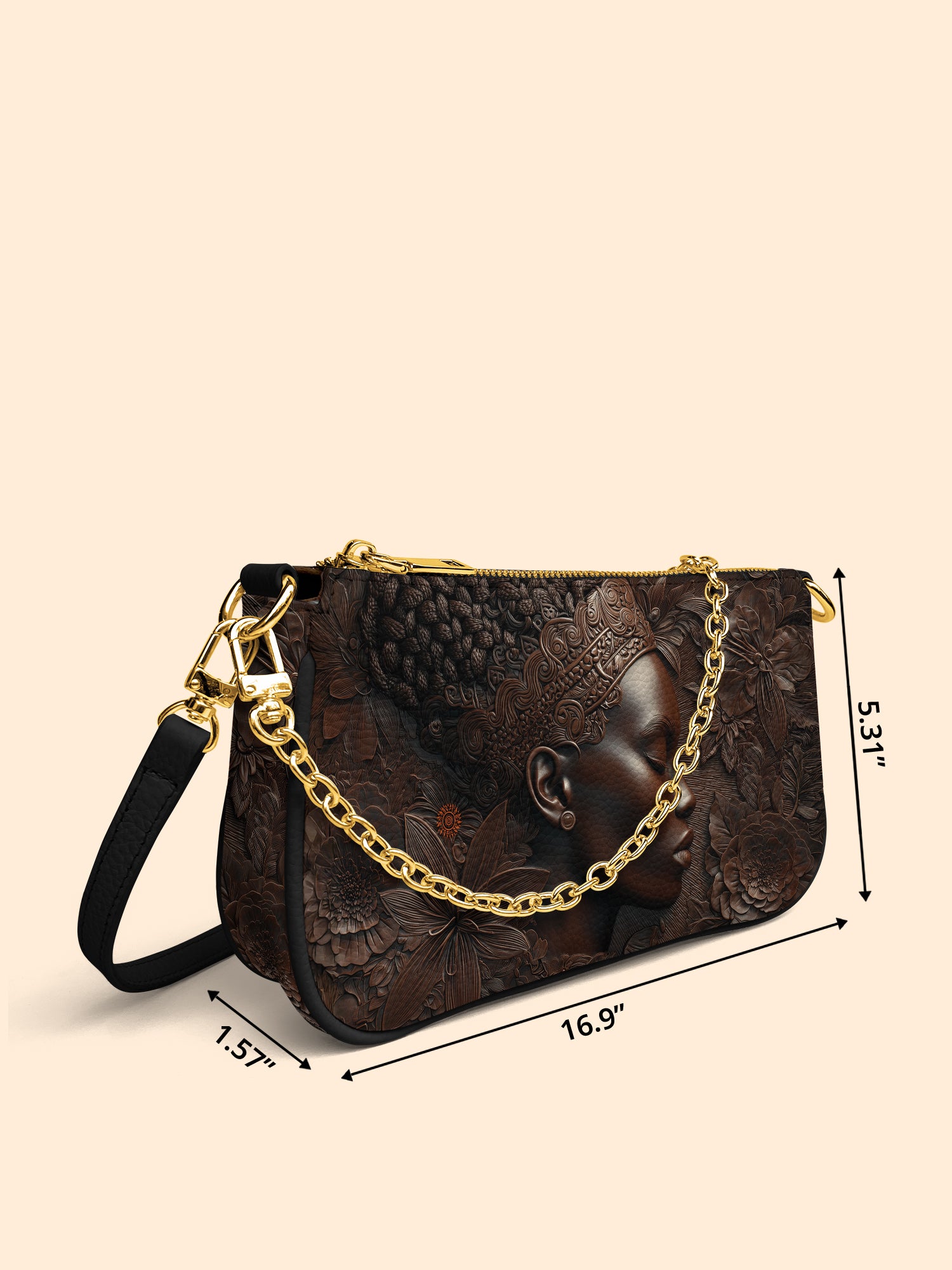 Crown Bloom Classic Zip Pochette QR0XD190