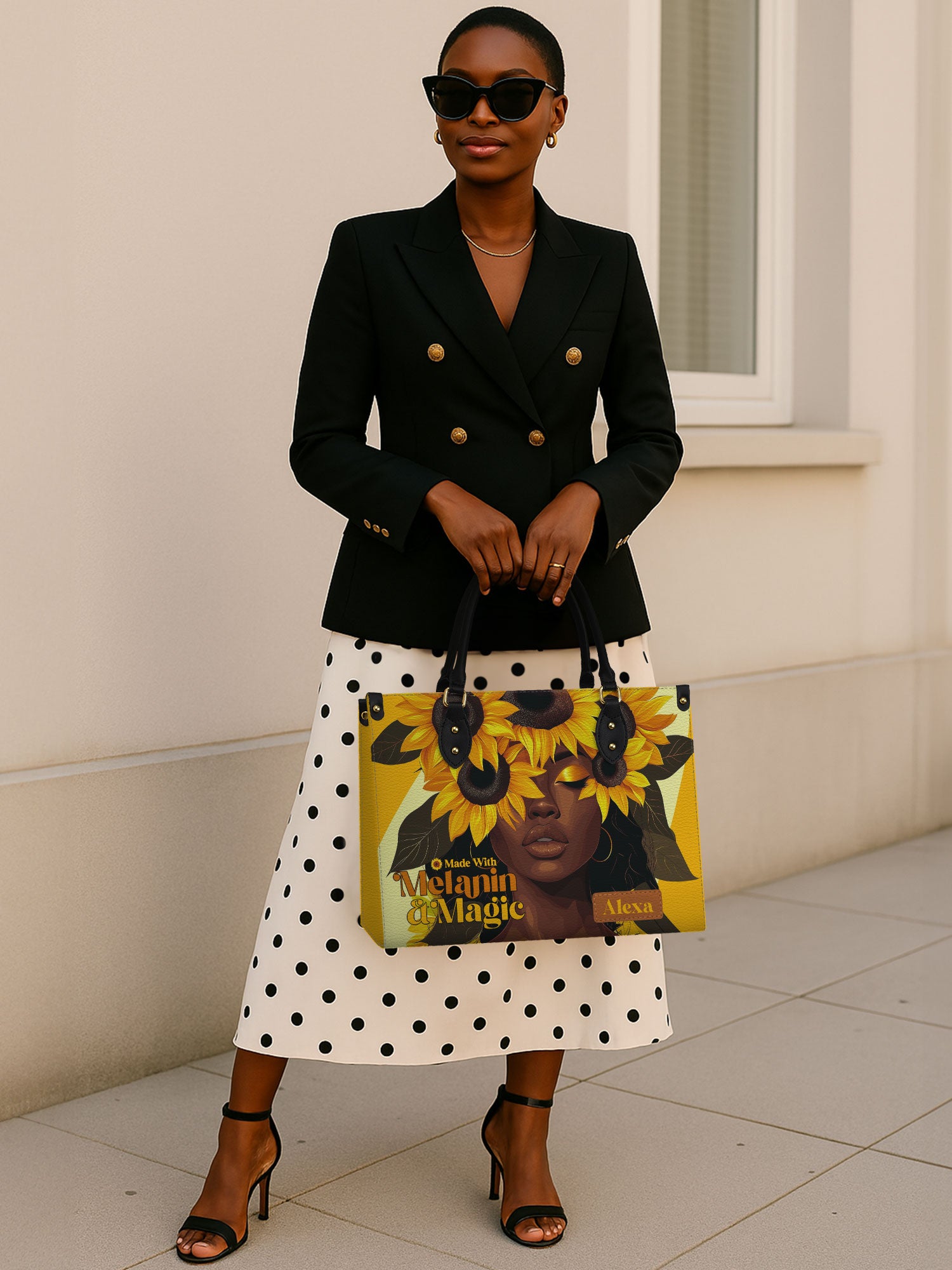 Melanin Glow Premium Leather Handbag